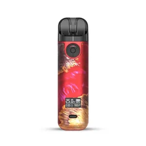 Smok Novo 4 Vape Pod Kits Red Stabilising Wood | Guardian Vape Shop