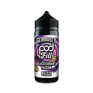 Seriously Pod Fill Range Shortfill E-liquid Blackcurrant Passion | Guardian Vape Shop
