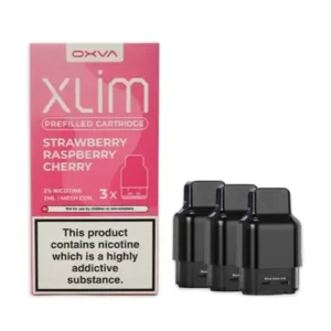 Oxva Xlim Prefilled E-Liquid Pod Cartridges Strawberry Raspberry Cherry | Guardian Vape Shop