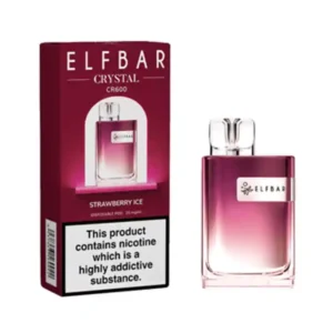 Elf Bar Crystal CR600 Disposable Vape Kit Strawberry Ice | Guardian Vape Shop