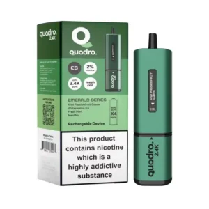 Quadro 2.4K Disposable Vape Kit Emerald Series | Guardian Vape Shop