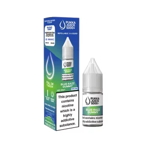 Pukka Juice 5000+ Nic Salt E-Liquids Blue Razz Gummy | Guardian Vape Shop