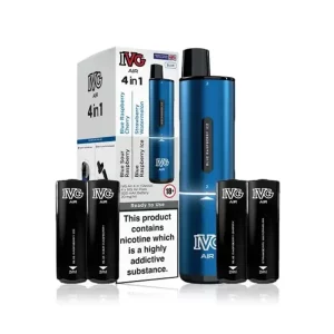 IVG Air 4 in 1 Vape Pod Kit Prefilled 2400 Puff Blue | Guardian Vape Shop