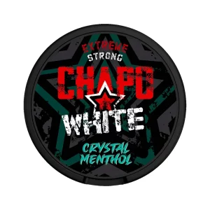 Chapo White Nicotine Pouches Strong Crystal Menthol | Guardian Vape Shop