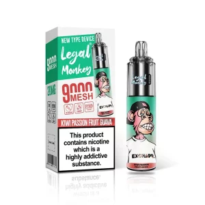 Legal Monkey 9000 Puffs Disposable Vape Kiwi Passion Fruit Guava | Guardian Vape Shop