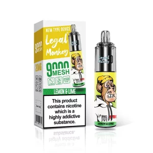Legal Monkey 9000 Puffs Disposable Vape Lemon Lime | Guardian Vape Shop