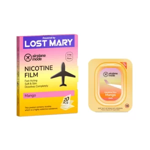 Lost Mary Airplane Mode Nicotine Film Strips Mango 2mg | Guardian Vape Shop