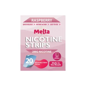 Melta Nicotine Strips Raspberry | Guardian Vape Shop
