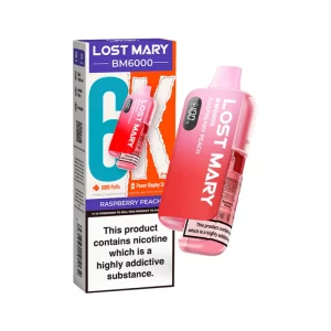 Lost Mary BM6000 6000 Puffs Raspberry Peach | Guardian Vape Shop