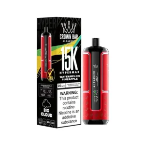 Al Fakher Crown Bar Hypermax 15K Disposable Watermelon Pineapple | Guardian Vape Shop