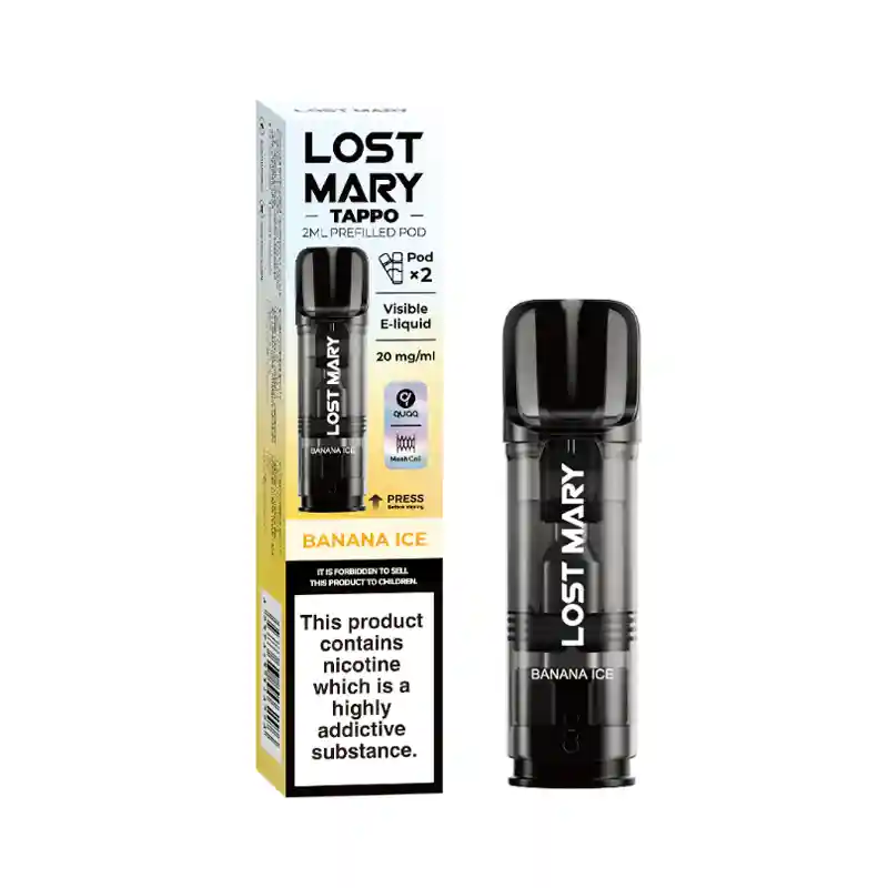 Lost Mary Tappo Pods Vape Prefilled Banana Ice | Guardian Vape Shop