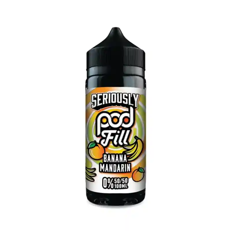 Seriously Pod Fill Range Shortfill E-liquid Banana Mandarin | Guardian Vape Shop