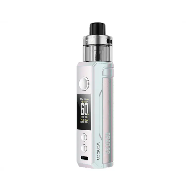 VooPoo Drag S2 Vape Kit Colourful Silver | Guardian Vape Shop