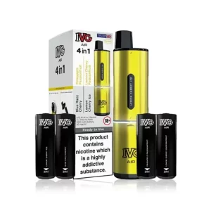 IVG Air 4 in 1 Vape Pod Kit Prefilled 2400 Puff Yellow | Guardian Vape Shop