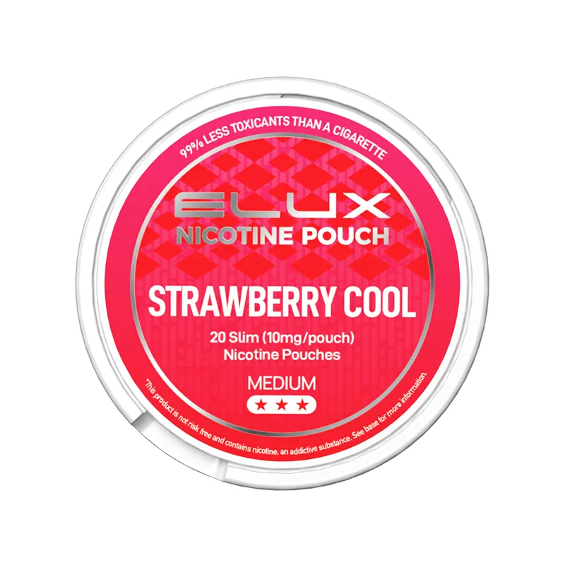 Elux Nicotine Pouches 10mg Strawberry Cool | Guardian Vape Shop