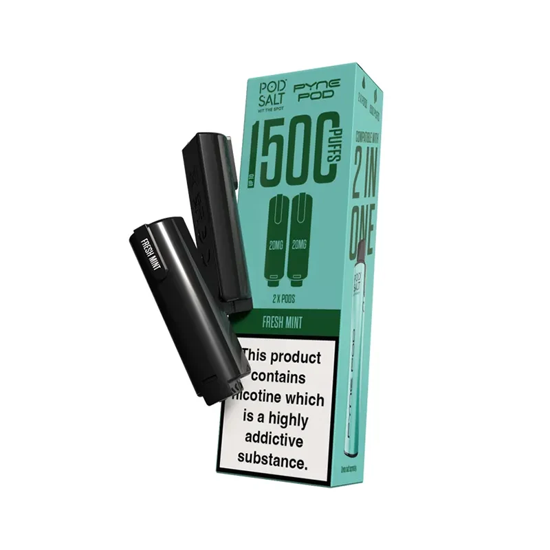 Pyne 2 in 1 Pods Prefilled 1500 Puff Fresh Mint | Guardian Vape Shop