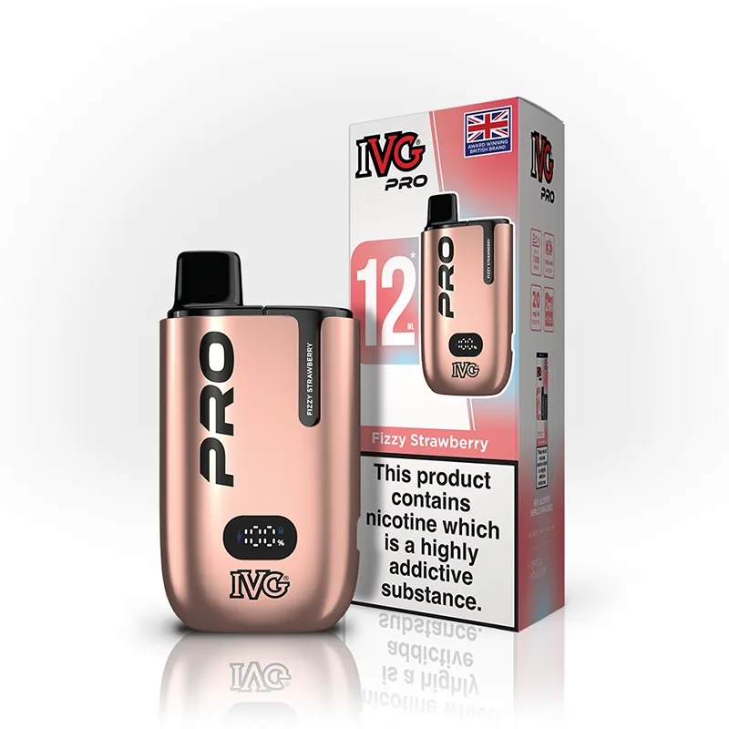IVG Pro 12 Vape Pod Kit Fizzy Strawberry | Guardian Vape Shop