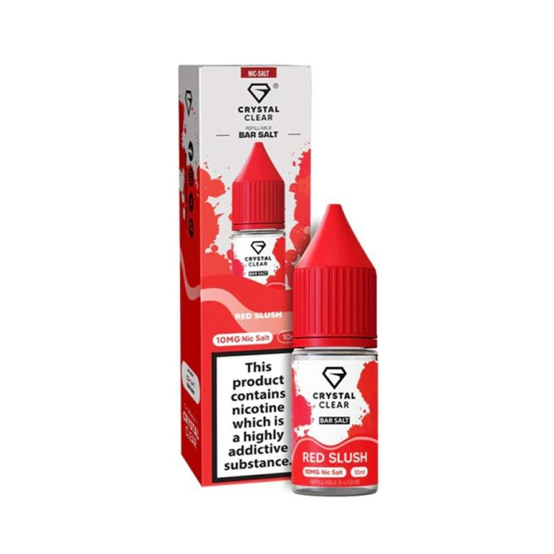 Crystal Clear Nic Salts E-Liquids Red Slush | Guardian Vape Shop