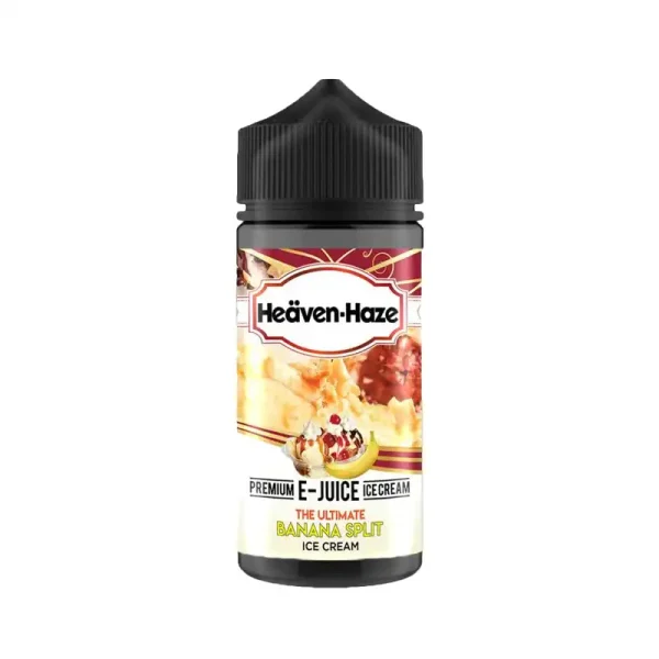 Heaven Haze Shortfill E-liquids Banana Split | Guardian Vape Shop