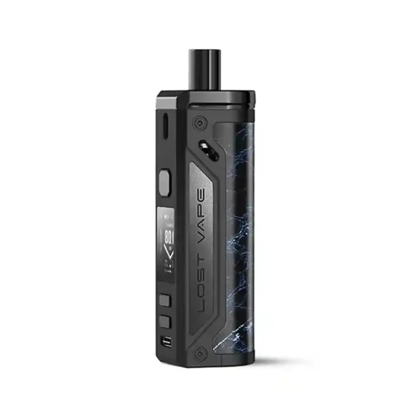 Lost Vape Thelema Pod Vape Kit Black Glossy Leather | Guardian Vape Shop