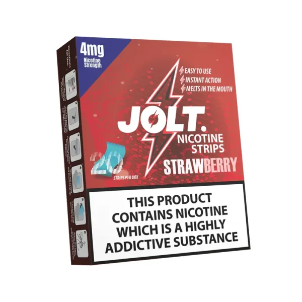 Jolt Nicotine Strips Strawberry 4mg | Guardian Vape Shop