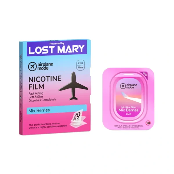 Lost Mary Airplane Mode Nicotine Film Strips Mix Berries 2mg | Guardian Vape Shop
