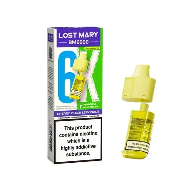 Lost Mary BM6000 Refill Pods Cherry Peach Lemonade | Guardian Vape Shop