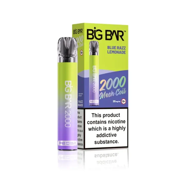FEOBA Big Bar 2000 Puffs Disposable Vape Blue Razz Lemonade | Guardian Vape Shop