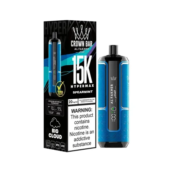 Al Fakher Crown Bar Hypermax 15K Disposable Spearmint | Guardian Vape Shop
